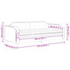 vidaXL Tagesbett mit Matratze Taupe 80x200 cm Stoff