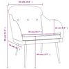 vidaXL Sessel Dunkelgrau 63x76x80 cm Stoff