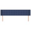 vidaXL Kopfteil mit Ohren Blau 183x16x78/88 cm Stoff