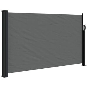 vidaXL Ausziehbare Seitenmarkise Anthrazit 120x500 cm