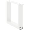 vidaXL Couchtischbeine U-Form 2 Stk. Wei&szlig; 40x(30-31) cm Stahl