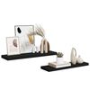 vidaXL Schweberegale 2 Stk. Schwarz 80x23,5x3,8 cm MDF