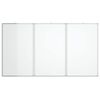 vidaXL Magnetisches Whiteboard Klappbar 180x100x1,7 cm Aluminium