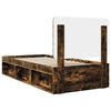 vidaXL Bettrahmen Ger&auml;ucherte Eiche 75 x 190 cm Massives Kiefernholz