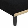 vidaXL Schlafsofa in L-Form Schwarz 275x140x70 cm Stoff