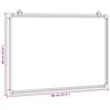 vidaXL Magnetisches Whiteboard 80x60x1,7 cm Aluminium
