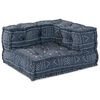 vidaXL Modulares Ecksofa Indigo Druck 70 x 70 x 56 cm Stoff
