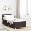 vidaXL Boxspringbett mit Matratze Dunkelbraun 80 x 200 cm Stoff