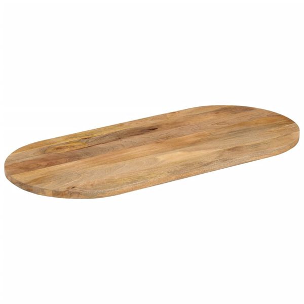 vidaXL Tischplatte 140x50x3,8 cm Oval Massivholz Mango