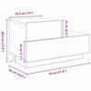 vidaXL Nachttisch Artisan-Eiche 70 x 36 x 40,5 cm Holzwerkstoff