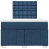 vidaXL Boxspringbett mit Matratze Blau 120x200 cm Stoff