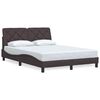 vidaXL Bettgestell ohne Matratze Dunkelbraun 140x190 cm Stoff