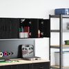 vidaXL Garagen-Wandschr&auml;nke 2 Stk. Schwarz Holzwerkstoff