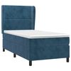 vidaXL Boxspringbett mit Matratze Dunkelblau 90x200 cm Samt