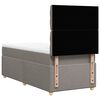vidaXL Boxspringbett mit Matratze Taupe 100x200 cm Stoff