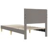 vidaXL Bettrahmen mit Kopfteil Taupe 80 x 200 cm Stoff