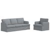 vidaXL Sofa 2 pcs Hellgrau