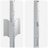 vidaXL Zaunpfosten 11 pcs Silber 100 cm Stahl