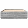 vidaXL Bettgestell Grau Sonoma 150x200 cm Holzwerkstoff