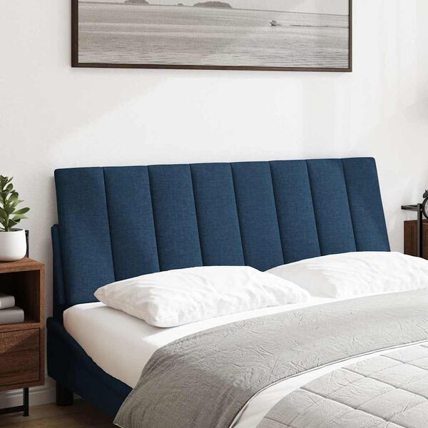 vidaXL Kopfteil-Kissen "Hanko" Blau 140 cm Stoff