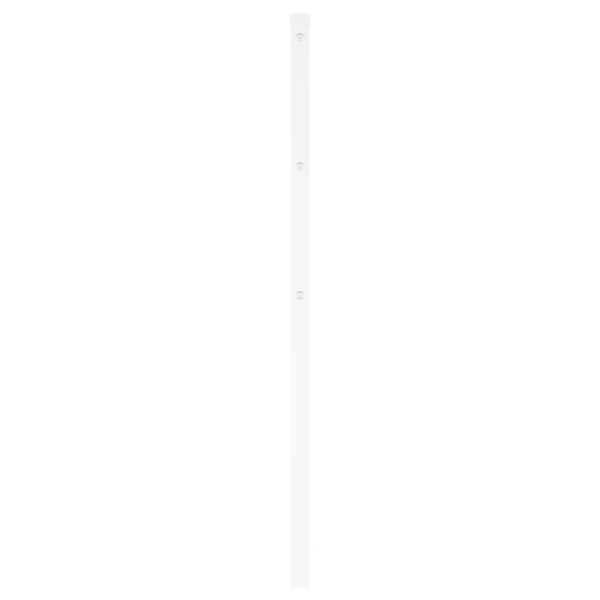 vidaXL Kopfteil Metall Wei&szlig; 200 cm