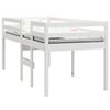 vidaXL Hochbett Wei&szlig; 75x190 cm Massivholz Kiefer