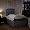 vidaXL Boxspringbett mit Matratze Hellgrau 120x200 cm Stoff