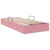 vidaXL Aufbewahrungsbett mit Speicher Rosa 90 x 190 cm Samt