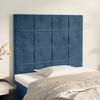 vidaXL Kopfteil Dunkelblau 80x5x118/128 cm Samt