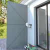 vidaXL Faltbarer Terrassen-Seitenf&auml;cher Grau 400&times;200 cm