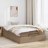 vidaXL Ottoman-Bett mit Matratze Cappuccino-Braun 120x190cm Kunstleder