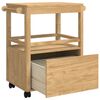 vidaXL K&uuml;chentrolley FLORO Wachsbraun 72,5 x 45 x 80 cm