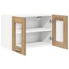 vidaXL H&auml;ngeschrank mit T&uuml;r Riga 2 pcs Artisan-Eiche 60 x 31 x 40 cm