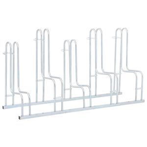 vidaXL Fahrradst&auml;nder f&uuml;r 5 Fahrr&auml;der Freistehend Verzinkter Stahl