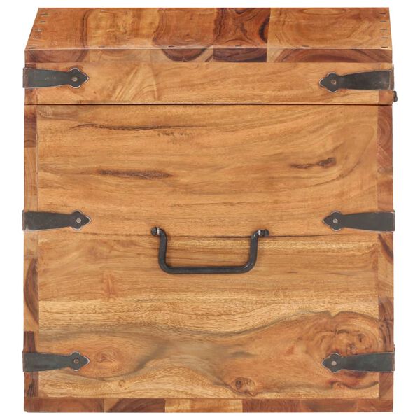 vidaXL Truhe 40x40x40 cm Akazie Massivholz