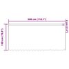 vidaXL Spitzenvorhang mit Vorh&auml;ngen Floral Wei&szlig; 180 x 300 cm Polyester