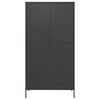 vidaXL Kleiderschrank Anthrazit 90x50x180 cm Stahl