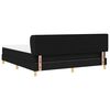 vidaXL Boxspringbett mit Matratze Schwarz 180 x 200 cm Stoff