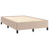 vidaXL Boxspringbett mit Matratze & LED Cappuccino-Braun 120x190 cm