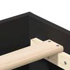 vidaXL Bettgestell ohne Matratze Schwarz 90x200 cm Holzwerkstoff