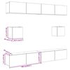 vidaXL 6-tlg. TV-Schrank-Set Wandmontage Artisan-Eiche Holzwerkstoff