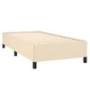 vidaXL Boxspringbett mit Matratze Creme 90x190 cm Stoff