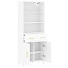 vidaXL Highboard Wei&szlig; 69,5x34x180 cm Holzwerkstoff