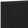 vidaXL TV-Wandschrank mit LED-Leuchten Schwarz 60x35x41 cm