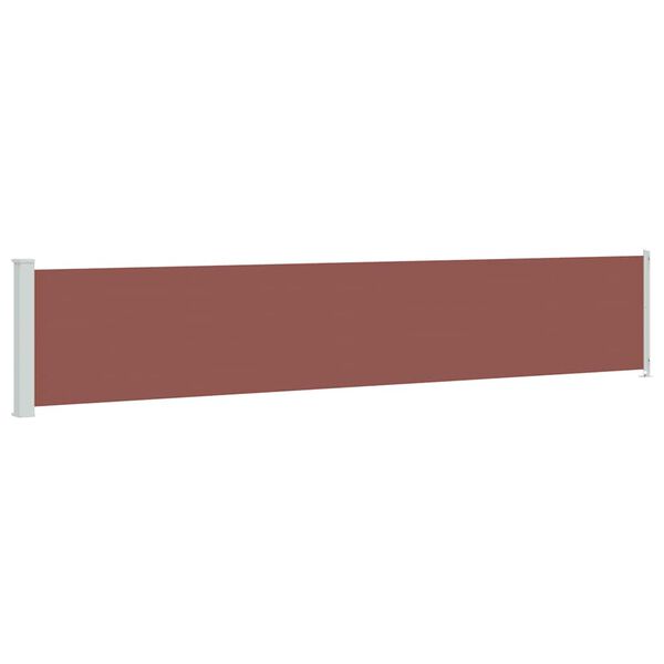 vidaXL Seitenmarkise Ausziehbar 117x600 cm Braun