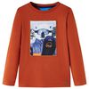 vidaXL Kinder-Langarmshirt Rostbraun 140
