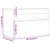 vidaXL TV-Schrank mit LED-Leuchten Altholz-Optik 60x35x40 cm