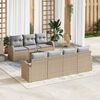 vidaXL Garten-Sofa-Set 8 pcs Beige und Hellgrau