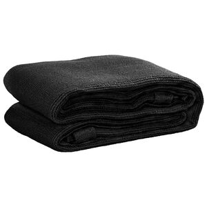 vidaXL Zeltteppich 400x400 cm Schwarz HDPE