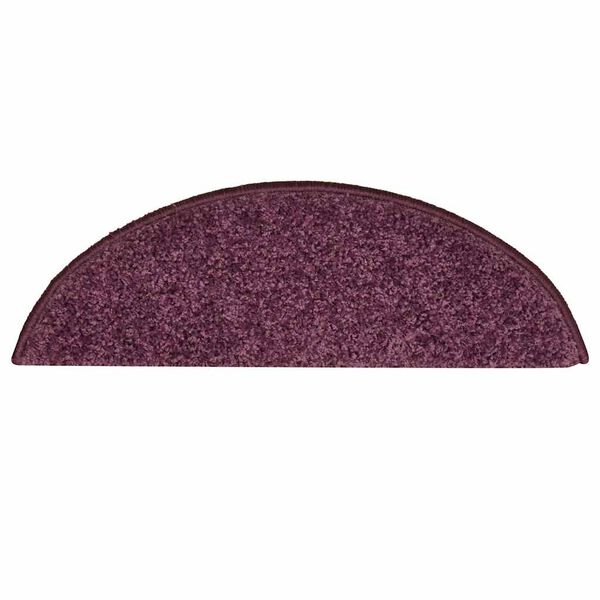 vidaXL Stufenmatten 30 Stk. 56x17x3 cm Dunkelviolett Halbrund